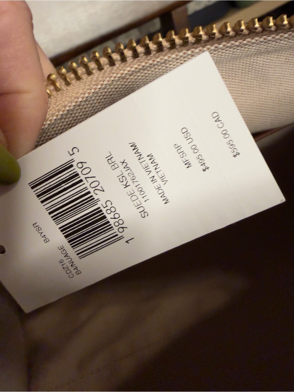 Coach Nuage Pink Suede Barrel Bag - Picture 6 of 6